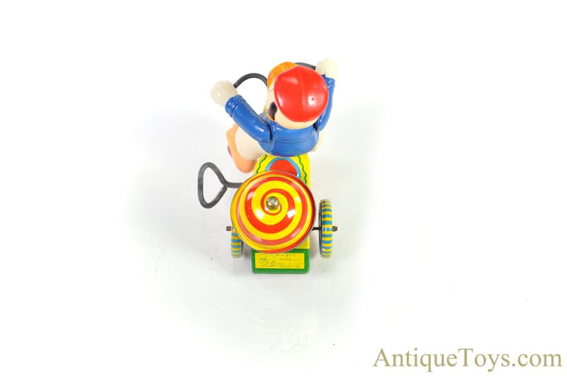 Linemar Marx Tin Lithographed Windup Walt Disney Donald Duck "Mechanical Tricycle" with Revolving Bell in Box <FONT COLOR="ff000 ">*SOLD*</font> - Image 6
