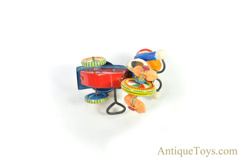 Linemar Marx Tin Lithographed Windup Walt Disney Donald Duck "Mechanical Tricycle" with Revolving Bell in Box <FONT COLOR="ff000 ">*SOLD*</font> - Image 4