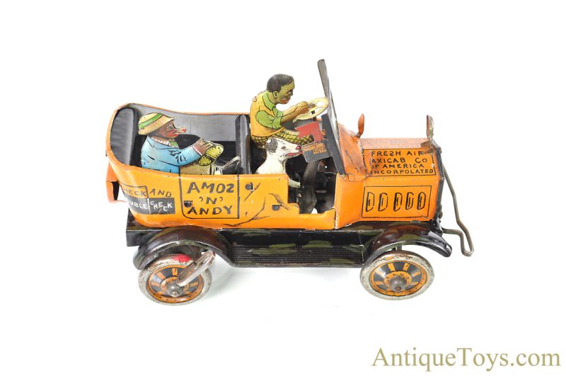 Marx Tin Lithographed Windup "Amos 'N' Andy Fresh Air Taxi Cab" Jalopy Car <FONT COLOR="ff000 ">*SOLD*</font>