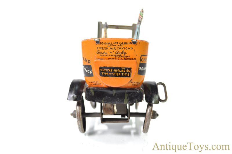Marx Tin Lithographed Windup "Amos 'N' Andy Fresh Air Taxi Cab" Jalopy Car <FONT COLOR="ff000 ">*SOLD*</font> - Image 6