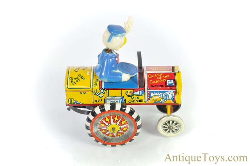 Marx Tin Lithographed Windup Walt Disney Donald Duck "Dipsy Car" <FONT COLOR="ff000 ">*SOLD*</font> - Image 2