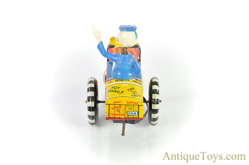 Marx Tin Lithographed Windup Walt Disney Donald Duck "Dipsy Car" <FONT COLOR="ff000 ">*SOLD*</font> - Image 5