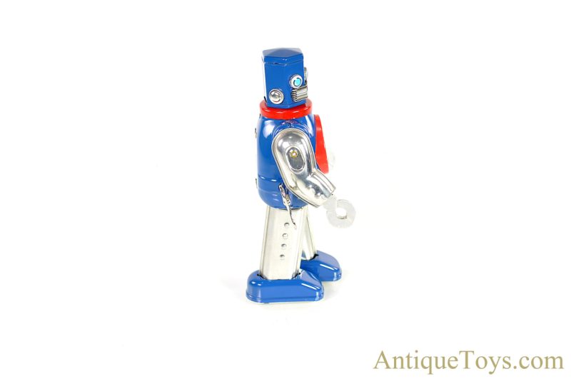 Metal House Robots Tin Lithographed Windup "Walking Hex Head Robot" in Box <FONT COLOR="ff000 ">*SOLD*</font> - Image 5