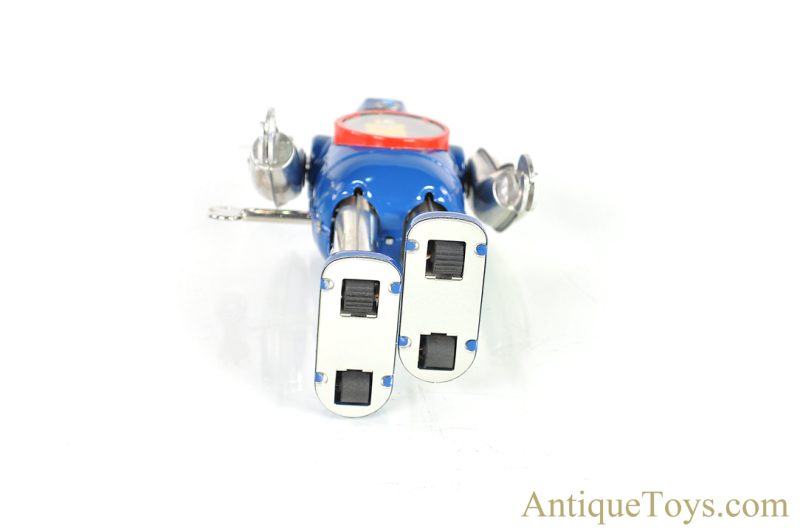 Metal House Robots Tin Lithographed Windup "Walking Hex Head Robot" in Box <FONT COLOR="ff000 ">*SOLD*</font> - Image 6