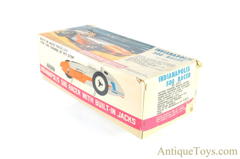Sears Tin Lithographed Battery Operated No. 4247 Indianapolis 500 Racer with Box <FONT COLOR="ff000 ">*SOLD*</font> - Image 7