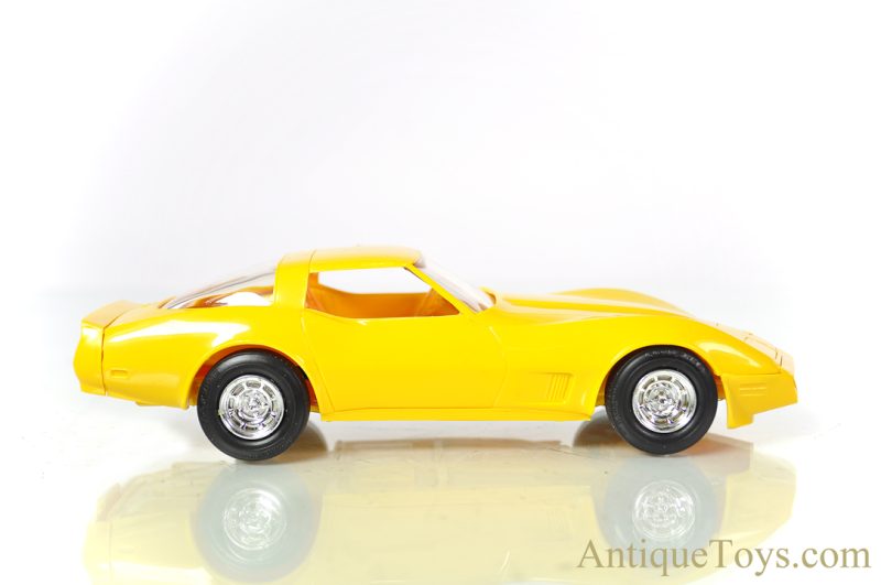 Promotional Plastic Scale Model 1980 Yellow Corvette in Box for Sale