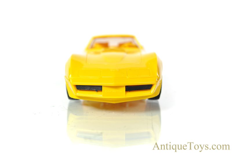 Promotional Plastic Scale Model 1980 Yellow Corvette in Box for Sale - Image 5