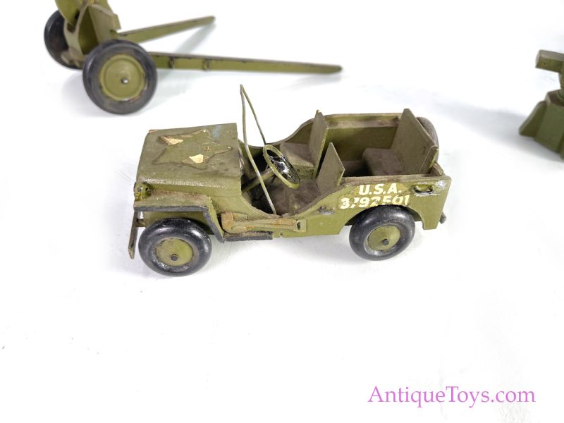 Army Wooden Jeep and Cannon War Models <FONT COLOR="ff000 ">*SOLD*</font>