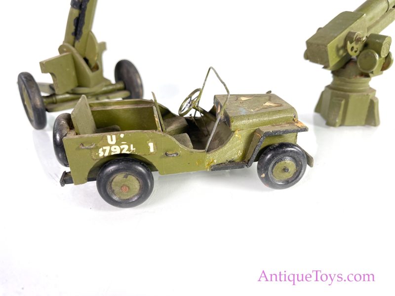Army Wooden Jeep and Cannon War Models <FONT COLOR="ff000 ">*SOLD*</font> - Image 5