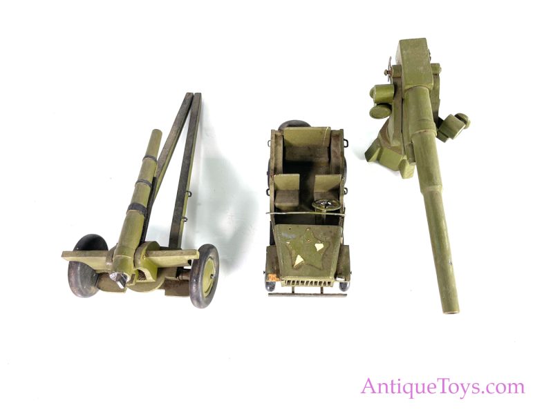 Army Wooden Jeep and Cannon War Models <FONT COLOR="ff000 ">*SOLD*</font> - Image 2