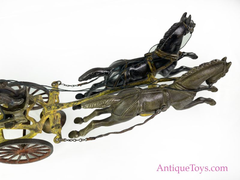 Hubley Cast Iron Fire Pumper Horse Drawn <FONT COLOR="ff000 ">*SOLD*</font> - Image 6
