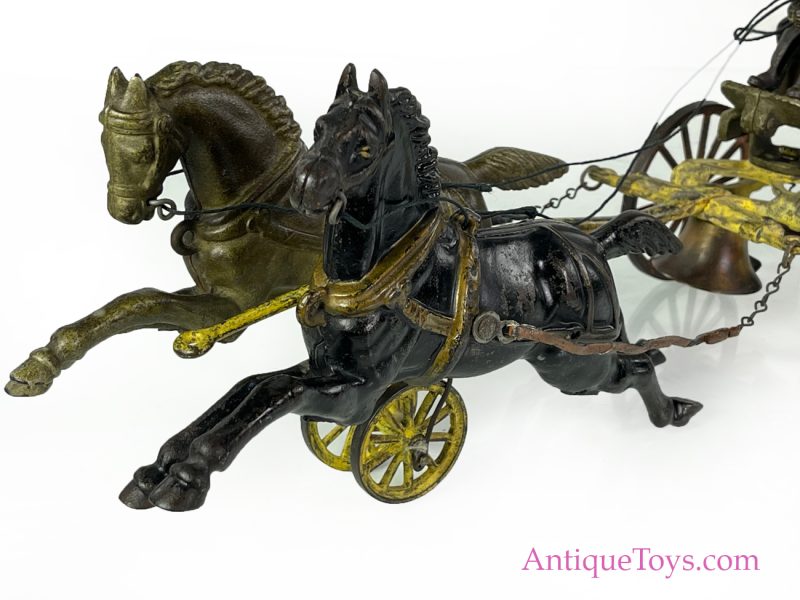 Hubley Cast Iron Fire Pumper Horse Drawn <FONT COLOR="ff000 ">*SOLD*</font> - Image 8