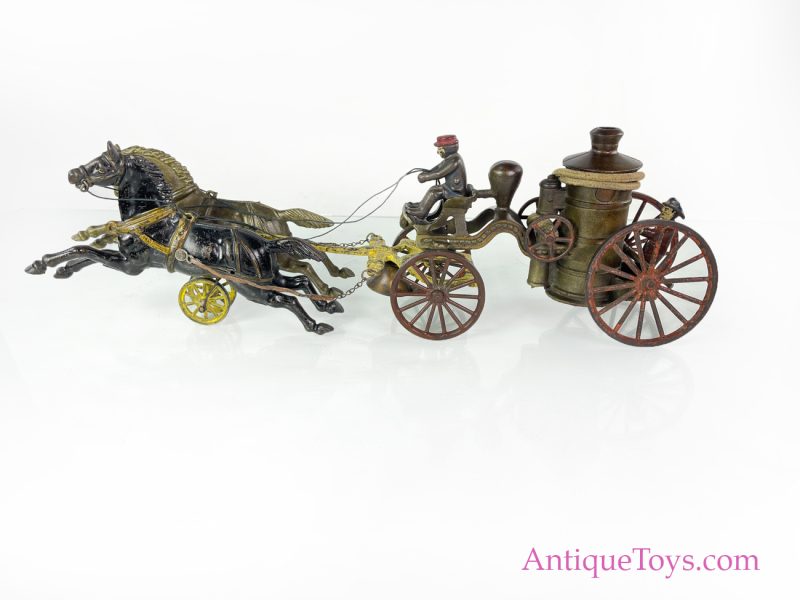 Hubley Cast Iron Fire Pumper Horse Drawn <FONT COLOR="ff000 ">*SOLD*</font>