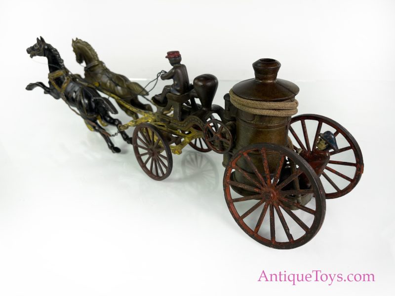 Hubley Cast Iron Fire Pumper Horse Drawn <FONT COLOR="ff000 ">*SOLD*</font> - Image 11
