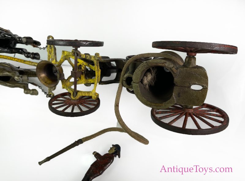 Hubley Cast Iron Fire Pumper Horse Drawn <FONT COLOR="ff000 ">*SOLD*</font> - Image 12