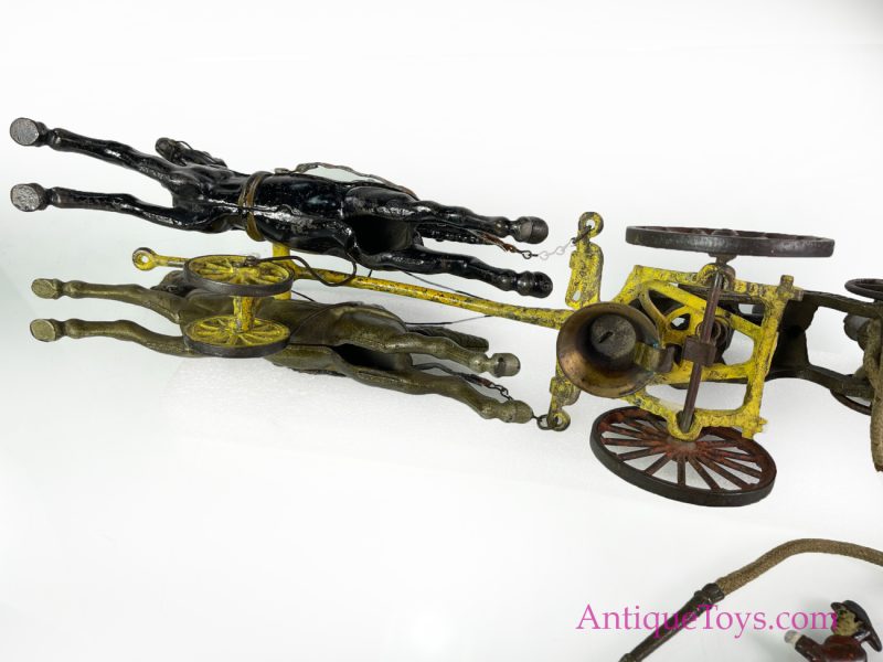 Hubley Cast Iron Fire Pumper Horse Drawn <FONT COLOR="ff000 ">*SOLD*</font> - Image 13