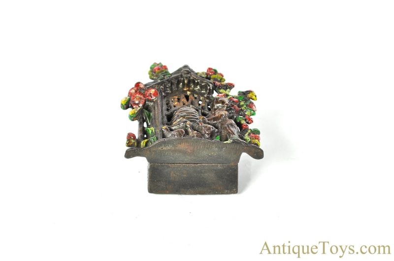 Cast Iron Bears Stealing Honey Still Penny Coin Bank <FONT COLOR="ff000 ">*SOLD*</font> - Image 3