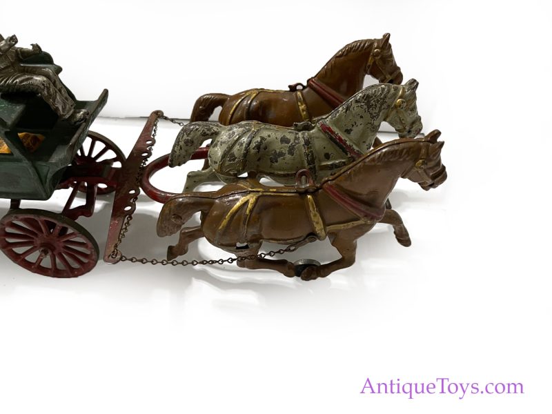 Dent Cast Iron Transfer Wagon with Horses *SOLD TO J MUSEUM* - Image 7