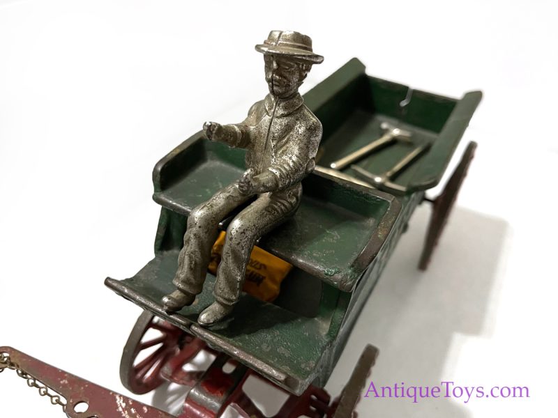 Dent Cast Iron Transfer Wagon with Horses *SOLD TO J MUSEUM* - Image 2
