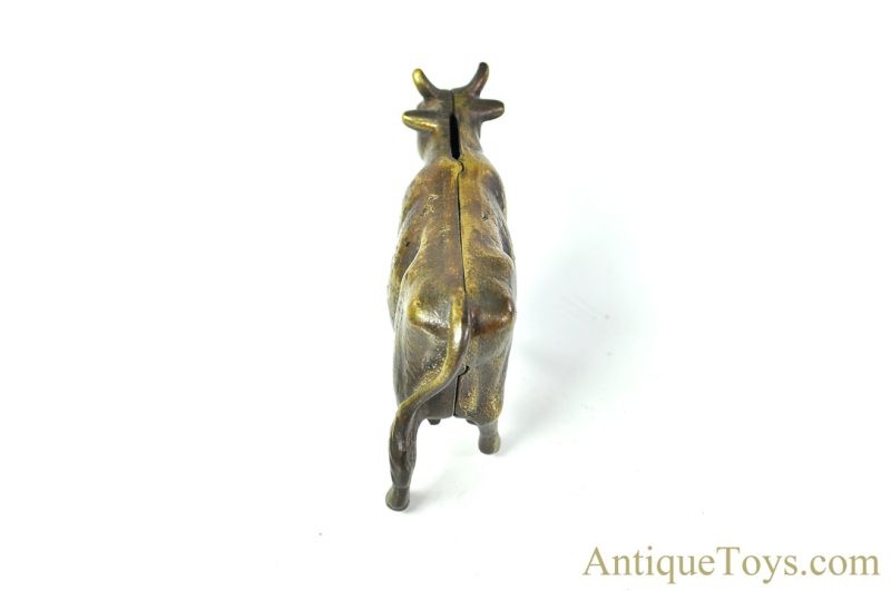 A.C. Williams Brass Gold Cow Still Coin Penny Bank <FONT COLOR="ff000 ">*SOLD*</font> - Image 5