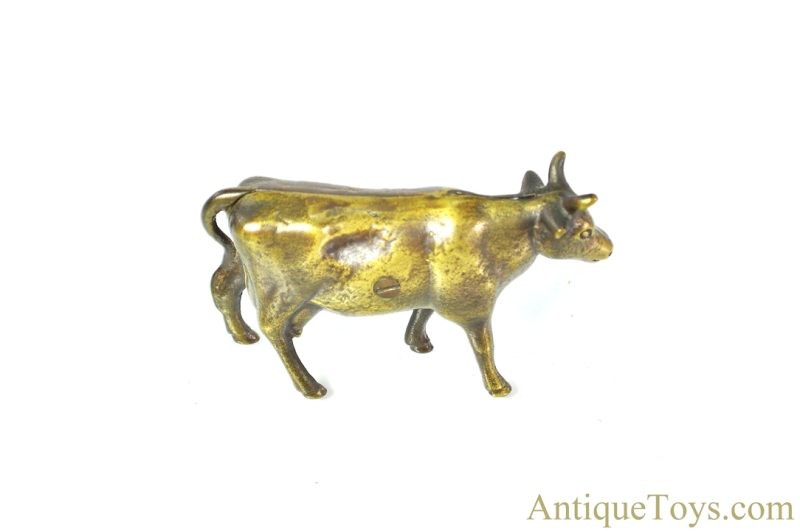 A.C. Williams Brass Gold Cow Still Coin Penny Bank <FONT COLOR="ff000 ">*SOLD*</font>