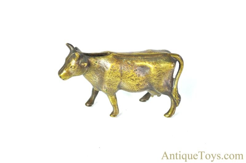 A.C. Williams Brass Gold Cow Still Coin Penny Bank <FONT COLOR="ff000 ">*SOLD*</font> - Image 2