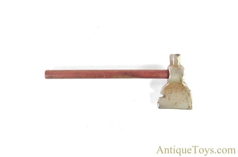 Grey Iron Casting Co. ca. 1930's Cast Iron "Bull's Eye Band Shooter" Rubber Band Gun in Box & Cast Iron Toy Hatchet <FONT COLOR="ff000 ">*SOLD*</font> - Image 2