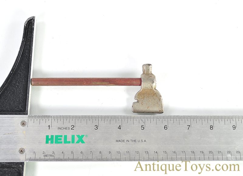 Grey Iron Casting Co. ca. 1930's Cast Iron "Bull's Eye Band Shooter" Rubber Band Gun in Box & Cast Iron Toy Hatchet <FONT COLOR="ff000 ">*SOLD*</font> - Image 4