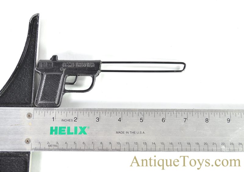 Grey Iron Casting Co. ca. 1930's Cast Iron "Bull's Eye Band Shooter" Rubber Band Gun in Box & Cast Iron Toy Hatchet <FONT COLOR="ff000 ">*SOLD*</font> - Image 8