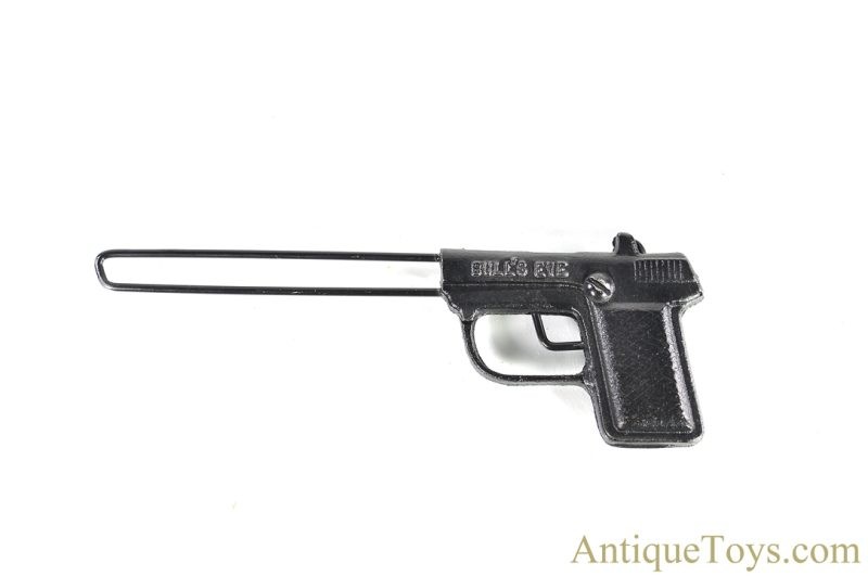 Grey Iron Casting Co. ca. 1930's Cast Iron "Bull's Eye Band Shooter" Rubber Band Gun in Box & Cast Iron Toy Hatchet <FONT COLOR="ff000 ">*SOLD*</font> - Image 6