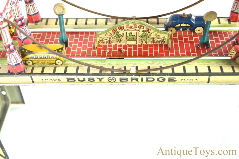 Marx ca. 1930's Tin Lithographed Windup "Busy Bridge" <FONT COLOR="ff000 ">*SOLD*</font> - Image 8