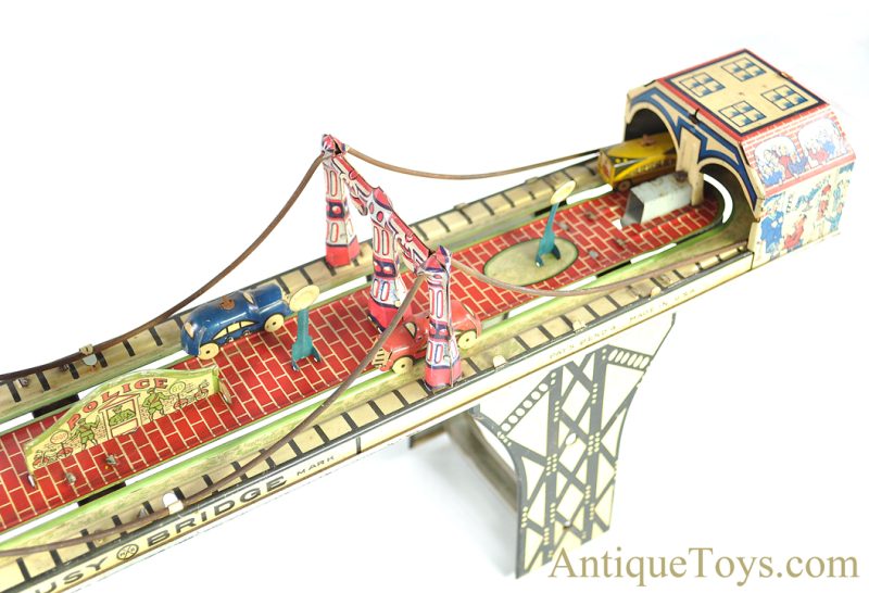Marx ca. 1930's Tin Lithographed Windup "Busy Bridge" <FONT COLOR="ff000 ">*SOLD*</font> - Image 5