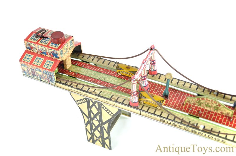 Marx ca. 1930's Tin Lithographed Windup "Busy Bridge" <FONT COLOR="ff000 ">*SOLD*</font> - Image 7