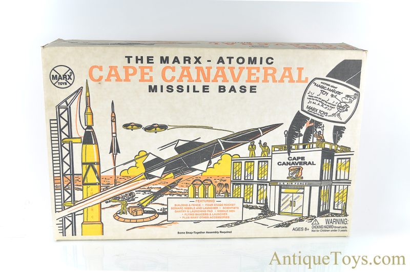 Marx Tin Lithographed & Plastic "The Marx - Atomic Cape Canaveral Missile Base" Playset in Box <FONT COLOR="ff000 ">*SOLD*</font> - Image 6