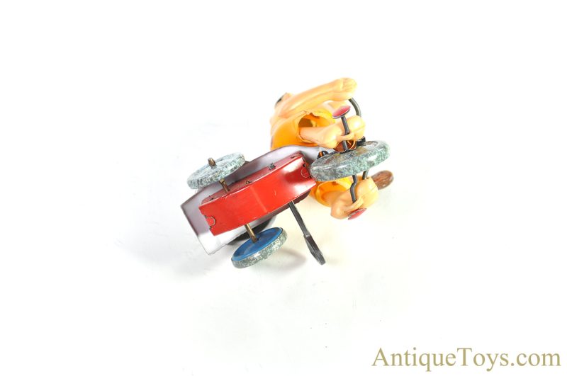 Marx Tin Lithographed Windup Hanna-Barbera’s Wilma & Fred Set of “Mechanical Flintstone Tricycle” with Revolving Bell in Box <FONT COLOR="ff000 ">*SOLD*</font> - Image 5