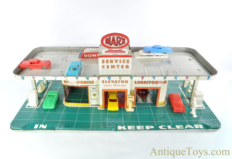 Marx Tin Lithographed "Service Center" & Accessories for Sale <FONT COLOR="ff000 ">*SOLD*</font> - Image 2