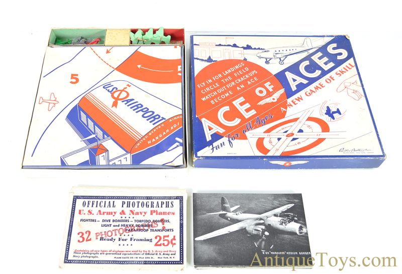 Parker Brothers Ace of Aces Game & 44 Official U.S. Army & Navy Plane Photos for Sale - Image 2