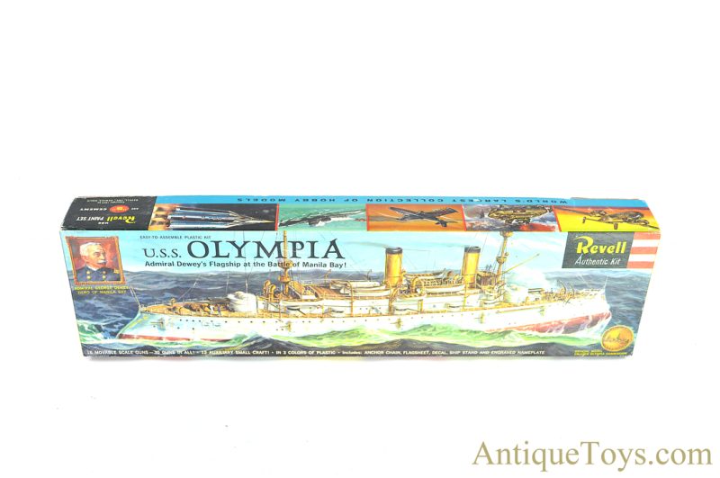 Revell, Inc. Plastic Official Model Cruiser U.S.S. Olympia H-367:198 Kit Sealed in Box <FONT COLOR="ff000 ">*SOLD*</font> - Image 2