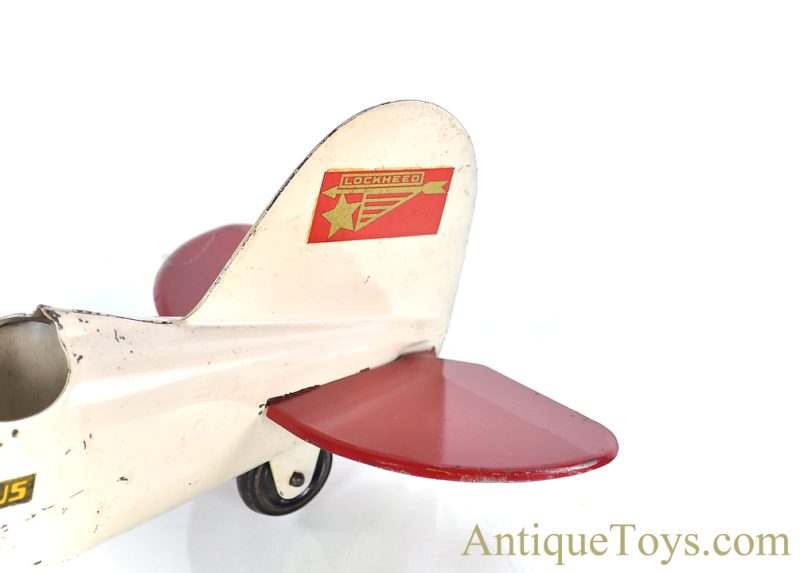 Steelcraft/Murray Pressed Steel Lockheed Sirius Airplane <FONT COLOR="ff000 ">*SOLD*</font> - Image 9