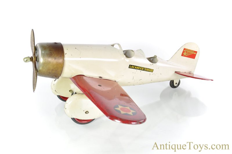 Steelcraft/Murray Pressed Steel Lockheed Sirius Airplane <FONT COLOR="ff000 ">*SOLD*</font>