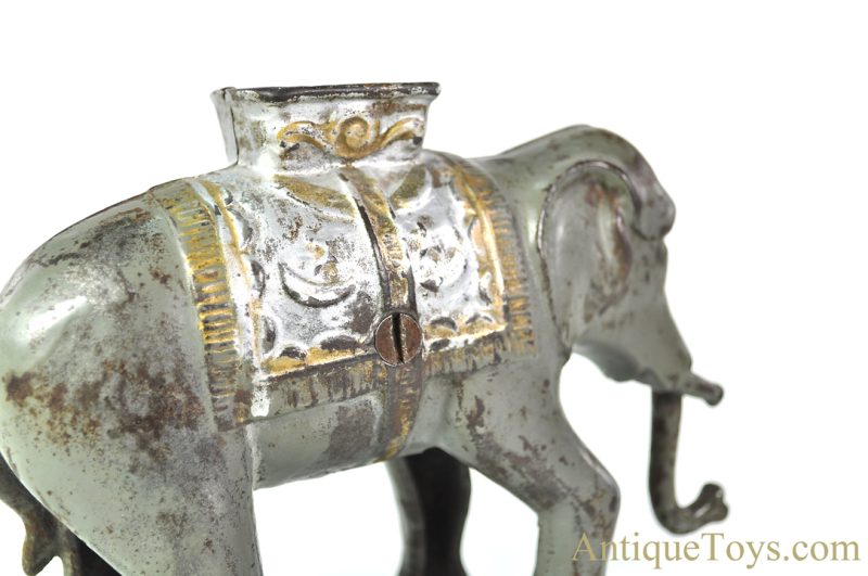 A.C. Williams ca. 1906 Cast Iron Large Elephant Mechanical Penny Coin Bank <FONT COLOR="ff000 ">*SOLD*</font> - Image 9