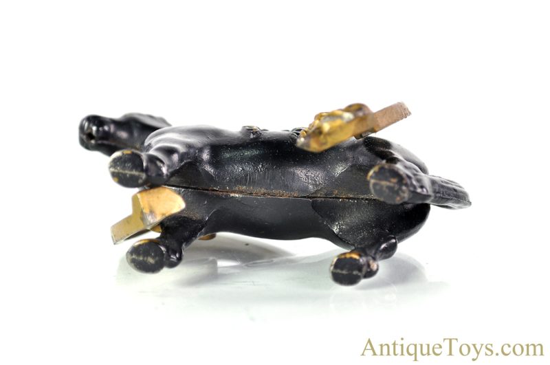 Arcade ca. 1910 Cast Iron Buster Brown & Tige Good Luck Horse Penny Coin Still Bank <FONT COLOR="ff000 ">*SOLD*</font> - Image 3