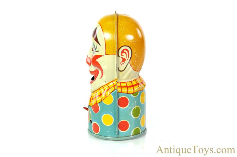 J. Chein Tin Lithographed Mechanical Clown Head Bank <FONT COLOR="ff000 ">*SOLD*</font> - Image 5