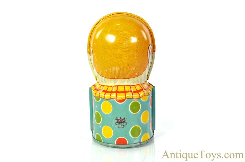 J. Chein Tin Lithographed Mechanical Clown Head Bank <FONT COLOR="ff000 ">*SOLD*</font> - Image 3