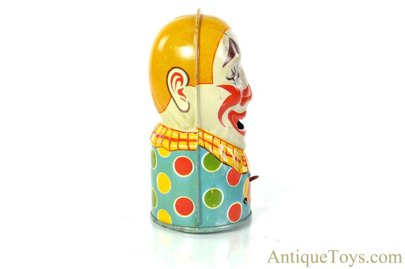 J. Chein Tin Lithographed Mechanical Clown Head Bank <FONT COLOR="ff000 ">*SOLD*</font> - Image 4