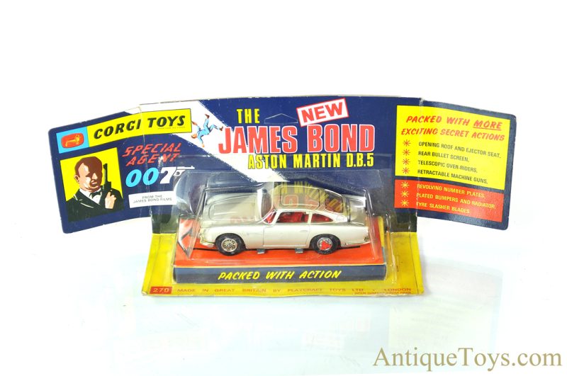 Corgi Toys Playcraft Toys Ltd. Diecast #270 Special Agent 007 "The New James Bond Aston Martin D.B.5" in Box <FONT COLOR="ff000 ">*SOLD*</font>