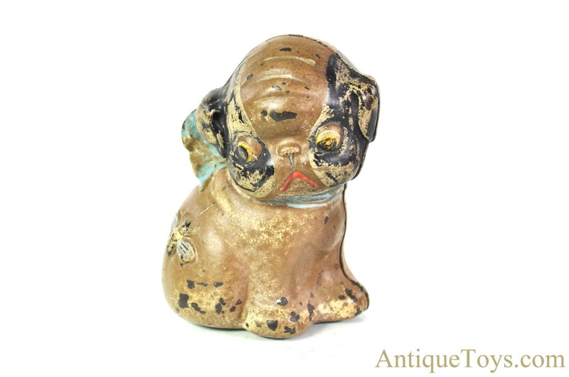 Hubley Cast Iron "Puppo" Boston Terrier Still Penny Coin Bank <FONT COLOR="ff000 ">*SOLD*</font>