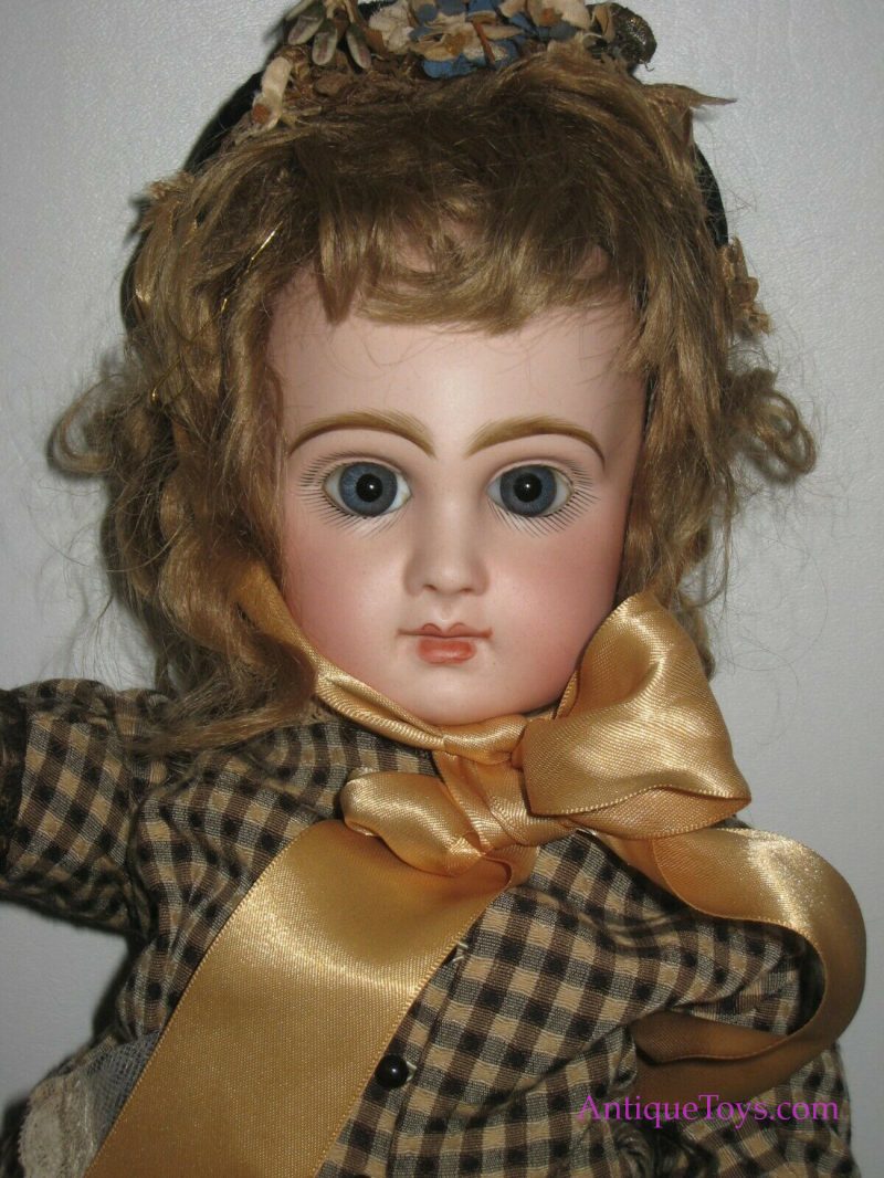 French 1880's Jumeau Tete Depose Bte S.G.D.G Bisque Doll Closed Mouth #DE97 for Sale <FONT COLOR="ff000 ">*SOLD*</font>