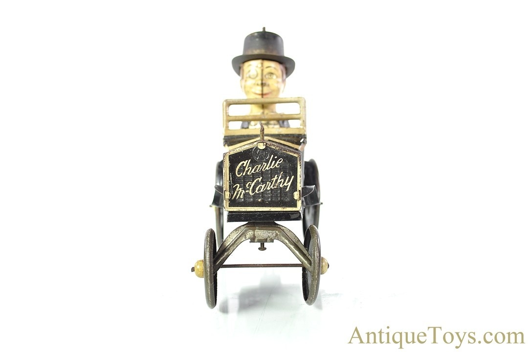 Marx Lithographed Tin Windup “Charlie McCarthy in his Benzine Buggy” Crazy Car Toy <FONT COLOR="ff000 ">*SOLD*</font> - Image 3