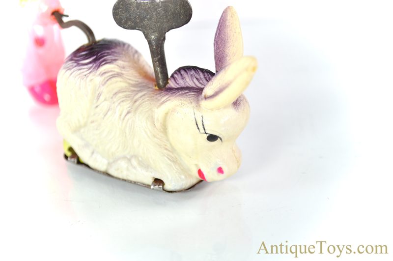 KT Occupied Japan (OJ) Celluloid Windup "The Obstinate Donkey" Circus Clown Toy for Sale - Image 10